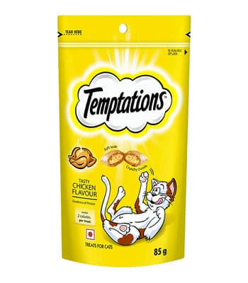 Temptations Chicken Cat Treat, 85 Gms - Cat Treats