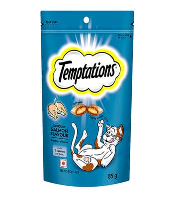 Temptations Salmon Cat Treat, 85 Gms - Cat Treats