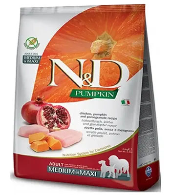 Farmina ND Pumpkin Chicken and Pomegranate - Adult Medium and Maxi Dog Dry food