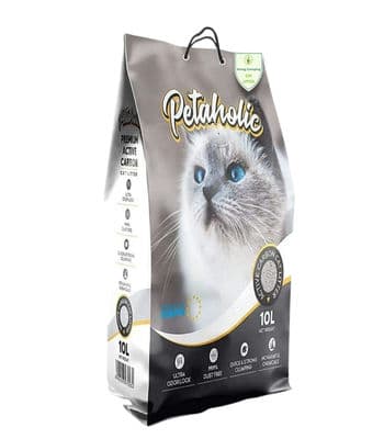 Petaholic 100% Natural Clumping Cat Litter,10 L - Kittens Adult Cat