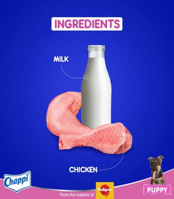 Chappi Puppy Dry Dog Food in Chicken and Milk Flavour 1 Kg Pack