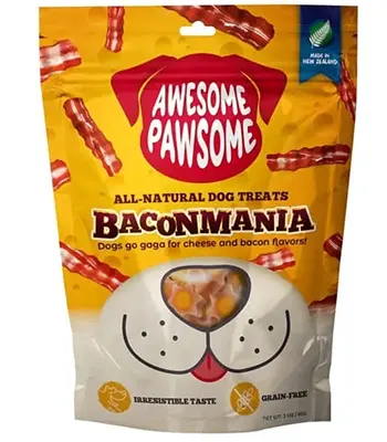 Awesome Pawesome Bacon Mania Dog Treats, 85 Gms