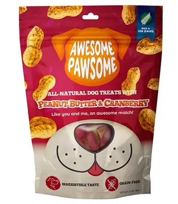 Awesome Pawsome Peanut Butter Cranberry Dog Treat, 85 Gms
