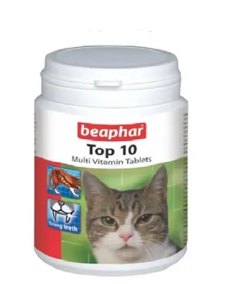Beaphar Top 10 Multivitamin Tablets - Kitten and Cats- 30 Tablets