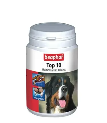 Beaphar Top 10 Multivitamin Dog Tablets - Puppy and Adult Dogs