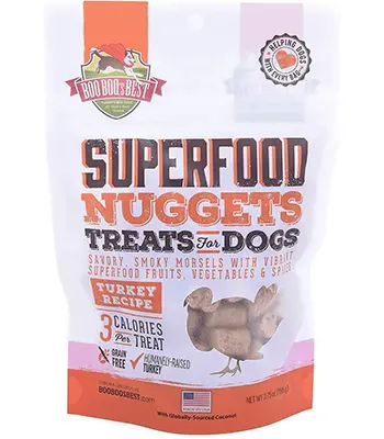 Boo Boo's Best Super Food Turkey Nuggets - Dog Treats,102 gm