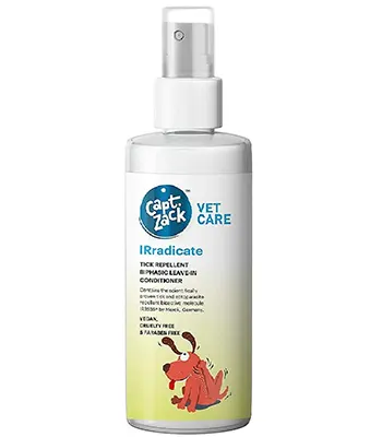 Captain Zack IRradicate Tick Repellent Biphasic Leave In Conditioner - Dogs and Cats