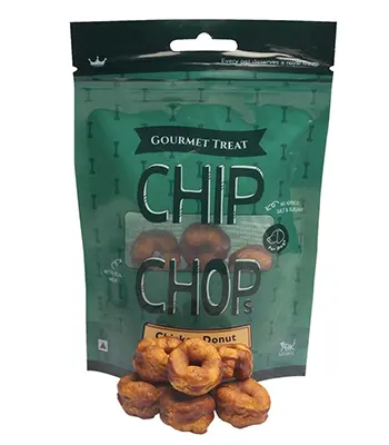 Chip Chops Chicken Donuts Gourmet Dog Treat Suitable for All Dog Breeds - 80g