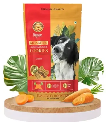 Dogsee Gigabites Carrot Dog Biscuits - Cookies for Dogs