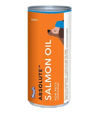 Drools Absolute Salmon Oil Syrup,Dog Supplement, 300ml- Puppies and Adult Dogs