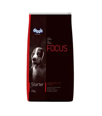 Drools Focus Starter, 4 Kgs- All Breed, Puppy Food