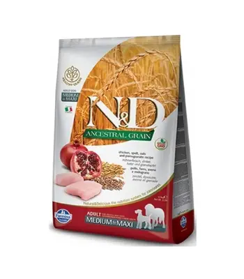 Farmina ND Ancestral Grain Chicken and Pomegranate- Adult Medium Maxi Dog Dry Food
