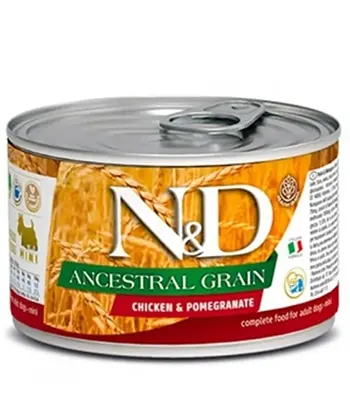 Farmina ND Ancestral Grain Chicken and Pomegranate- Adult Mini Dog Wet Food