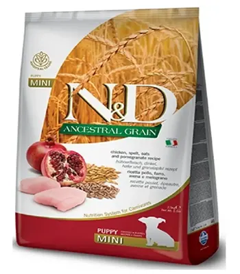 Farmina ND Ancestral Grain Chicken and Pomegranate 2.5 Kgs - Mini Puppy Dog Dry Food