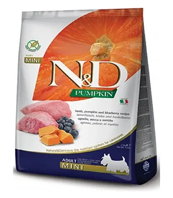 Farmina ND Pumpkin Lamb and Blueberry, 2.5 Kgs - Adult Mini Dog Dry Food