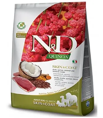 Farmina ND Quinoa Skin and Coat Duck, 2.5 Kgs - Adult Dog Dry Food