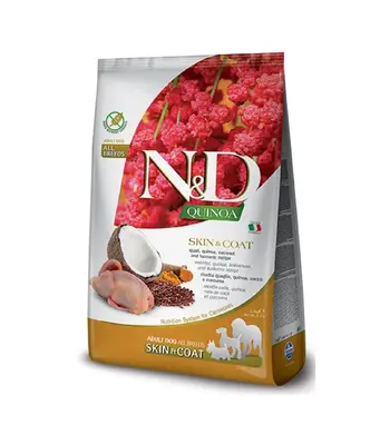 Farmina ND Quinoa Skin and Coat Quail, 2.5 Kgs - Adult Dog Dry Food