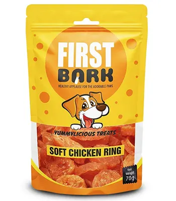 First Bark Soft Chicken Ring - Dog Treat