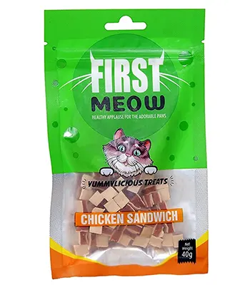 First Meow Soft Chicken Sandwich- Cat Treat