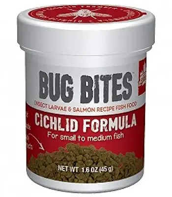 Fluval Bug Bites Cichlid Formula Small to Medium Fish Granules 45 g (1.6 Oz)