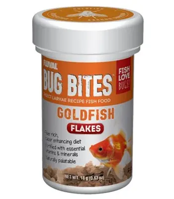 Fluval Bug Bites Goldfish Flakes, 18g (0.63 oz)
