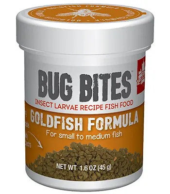 Fluval Bug Bites Goldfish Formula Small to Medium granules 45 g (1.6 Oz)