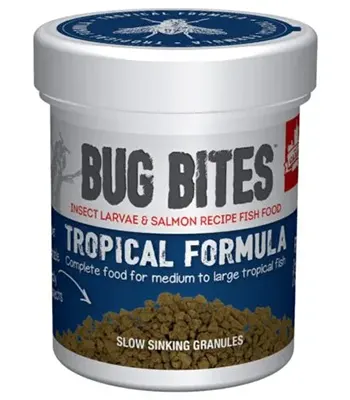 Fluval Bug Bites Tropical Formula Medium to Large Fish Granules 45 g (1.6 Oz)
