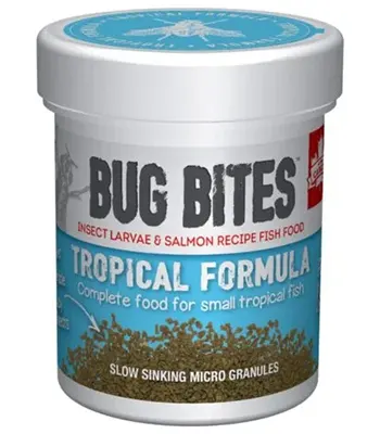 Fluval Bug Bites Tropical Formula Small to Medium Fish Granules 45 g (1.6 Oz)
