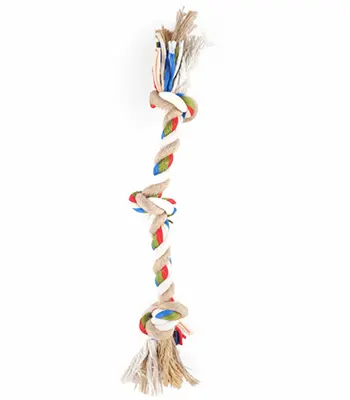 FOFOS Flossy 3 Knots Rope Toy - Dog Toy