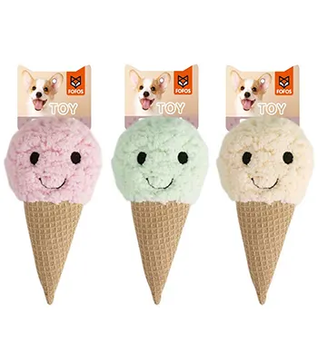 FOFOS Ice Cream Toy (Mix) - Dog Plush Toy
