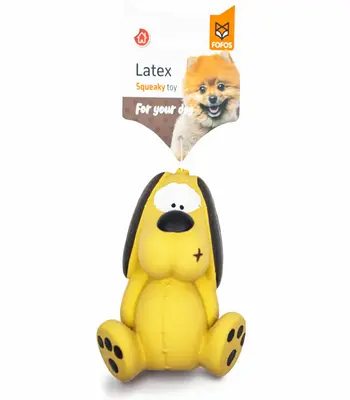 FOFOS Latex Bi Squeaky Dog Toy - Puppies and Dog Toy