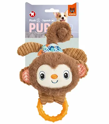 FOFOS Puppy Toy, Monkey - Dog Plush Rope Toy