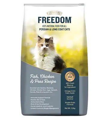 Signature Freedom 100% Natural food for all Persian Long Coat Cats Dry Food 1.2kg