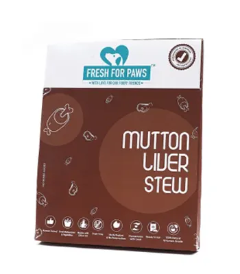 Fresh For Paws Mutton Liver Stew - Puppy Dog Wet Food (Grain Free)