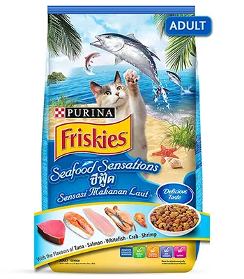 Friskies Seafood Sensation, 1.2 Kgs - Adult Cat Dry Food