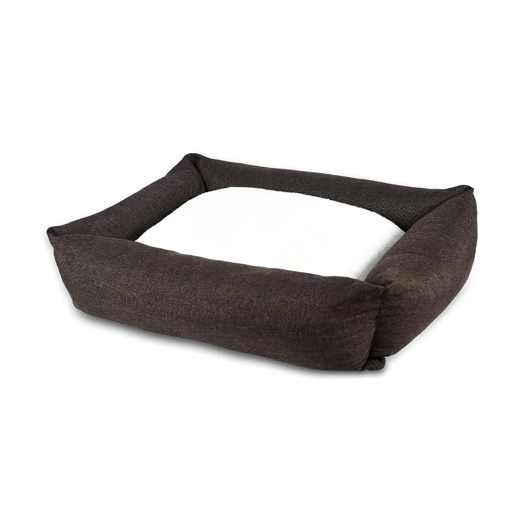 Furry Castle Orthopedic Lounger Dog Bed- Brown