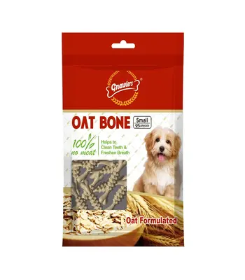 Gnawlers Oat Bone-7 pc in 1 packet-Dog Treat