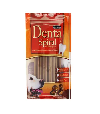 Goodies Dental Spiral 3 In 1 - Puppy and Adult Dogs Treat