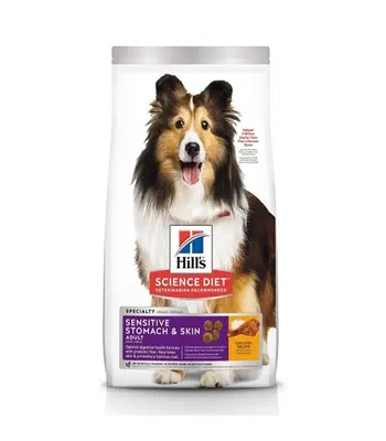 Hill's Science Diet Sensitive Stomach and Skin, Chicken and Barley, 1.81 Kgs - Adult Dog Dry Food