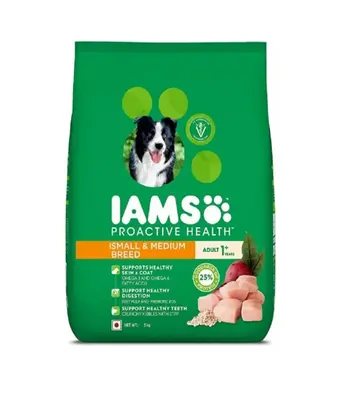 IAMS Dog Food Small Medium Breed, 3kgs (&lt;1 Years)