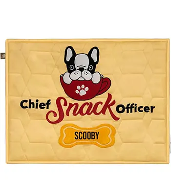 Jazz My Home Chief Snack Officer Dog Mat - All Breed Dogs Puppy