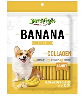 Jerhigh Banana Stix - Puppies and Adult Dog Treats