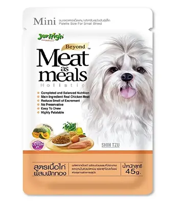 Jerhigh Meat as Meals Chicken with Pumpkin Receipe - Dog Food (Small Breed)