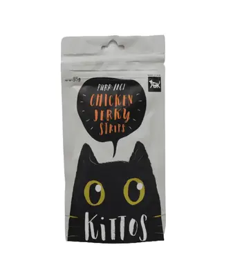 Kittos Chicken Jerky Strip - Kitten and Adult Cat