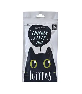 Kittos Chicken Liver Bites - Kitten and Adult Cat