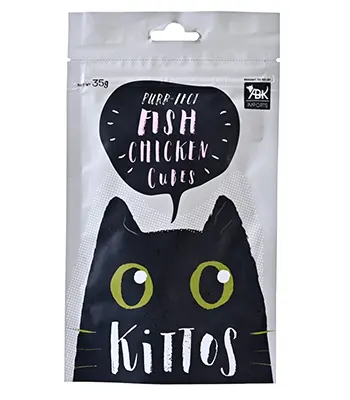 Kittos Fish Chicken Cubes - Kitten and Adult Cat