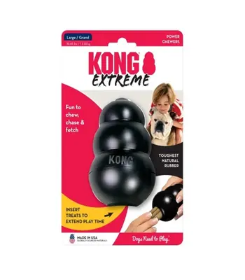 KONG Extreme Chew Toy ,Black (Large) - Dog Toy