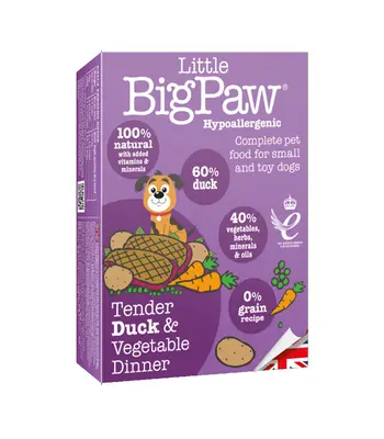 Little big paw Dog Food - Tender Duck Vegetable Dinner