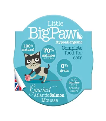 Little Big Paw Gourmet Atlantic Salmon Mousse - Cat Wet Food