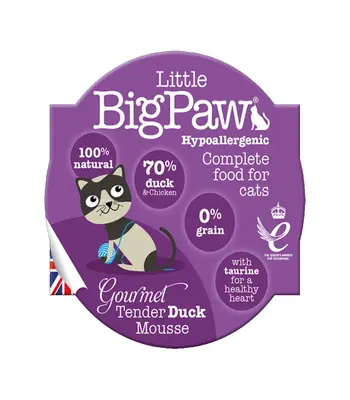 Little Big Paw Gourmet Tender Duck Mousse - Cat Wet Food